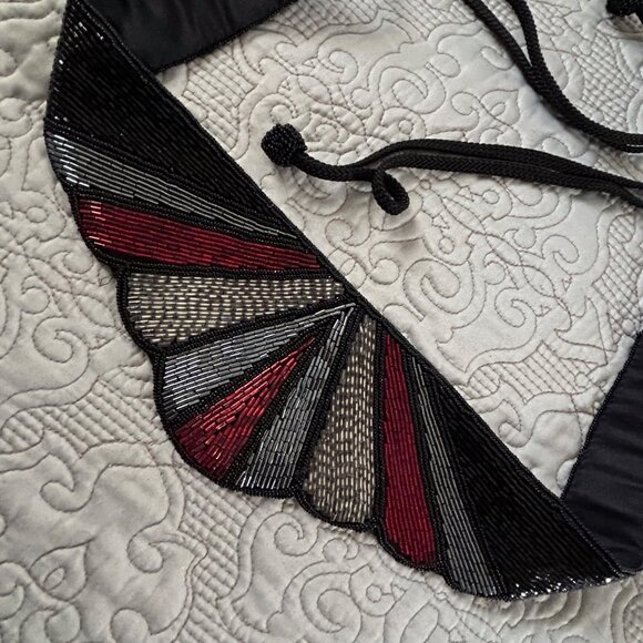 Ladies Vintage Sequined Belt - Ties in the back - Picture 2 of 4